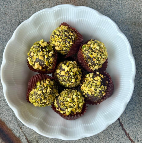 Trufas de pistacho
